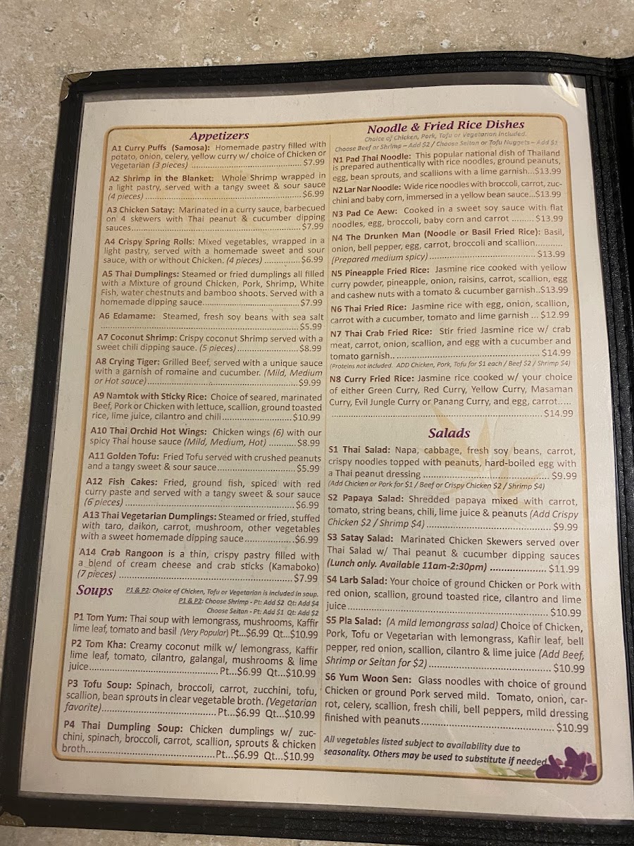 Menu Thai Orchid-7