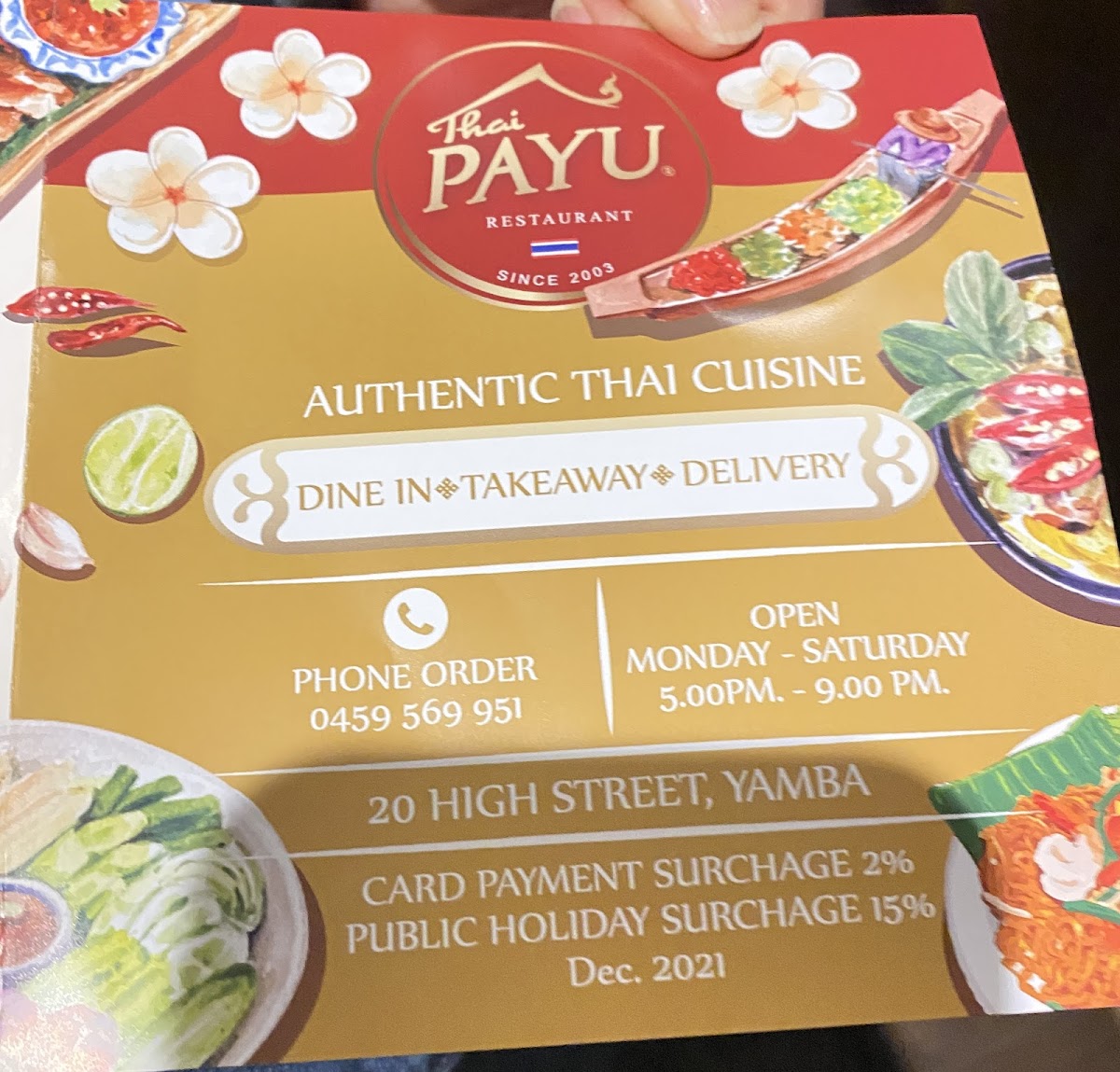 Menu Thai Payu Restaurant-7