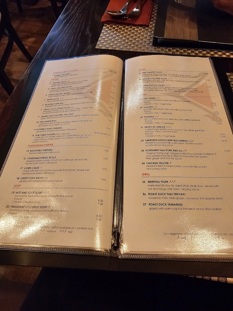 Menu Thai Table-1