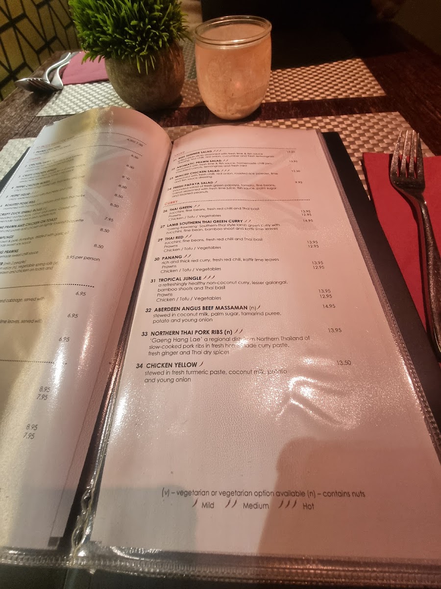 Menu Thai Table-3