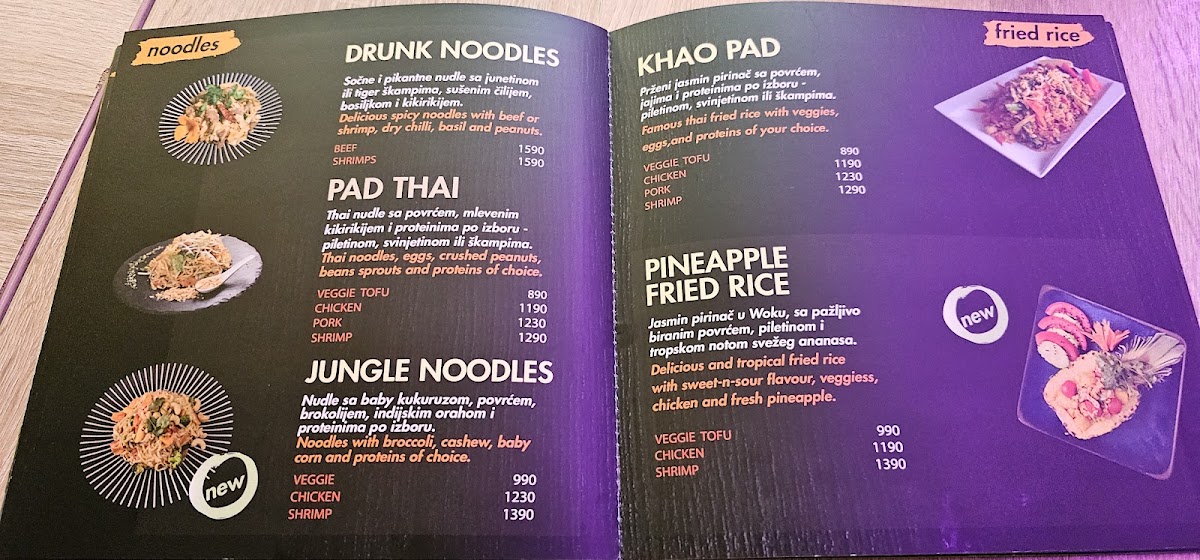 Menu Thai Zone-1