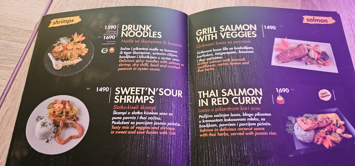 Menu Thai Zone-4