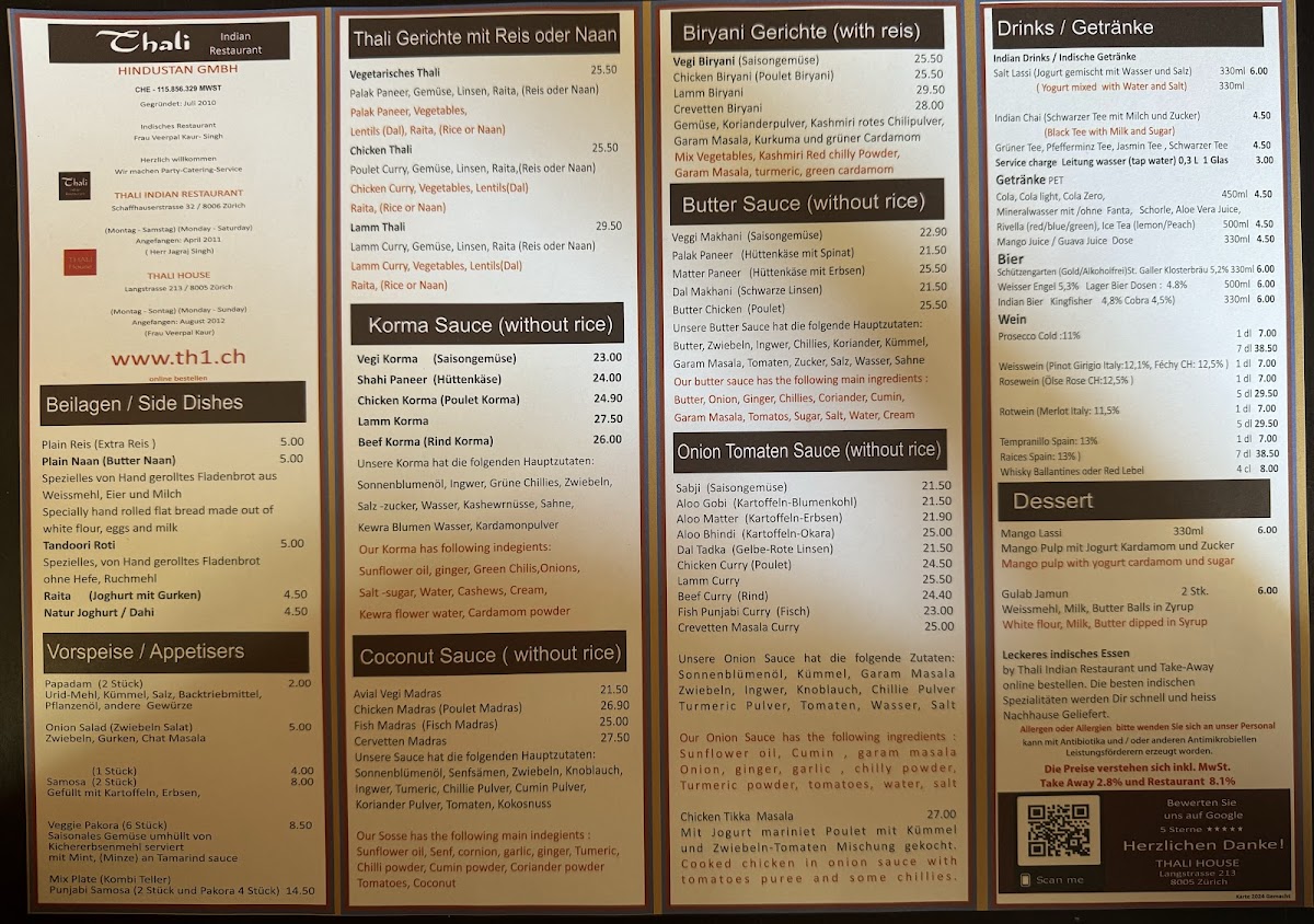 Menu Thali House-2