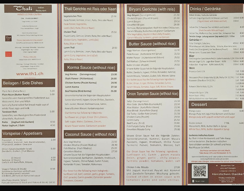 Menu Thali House-4