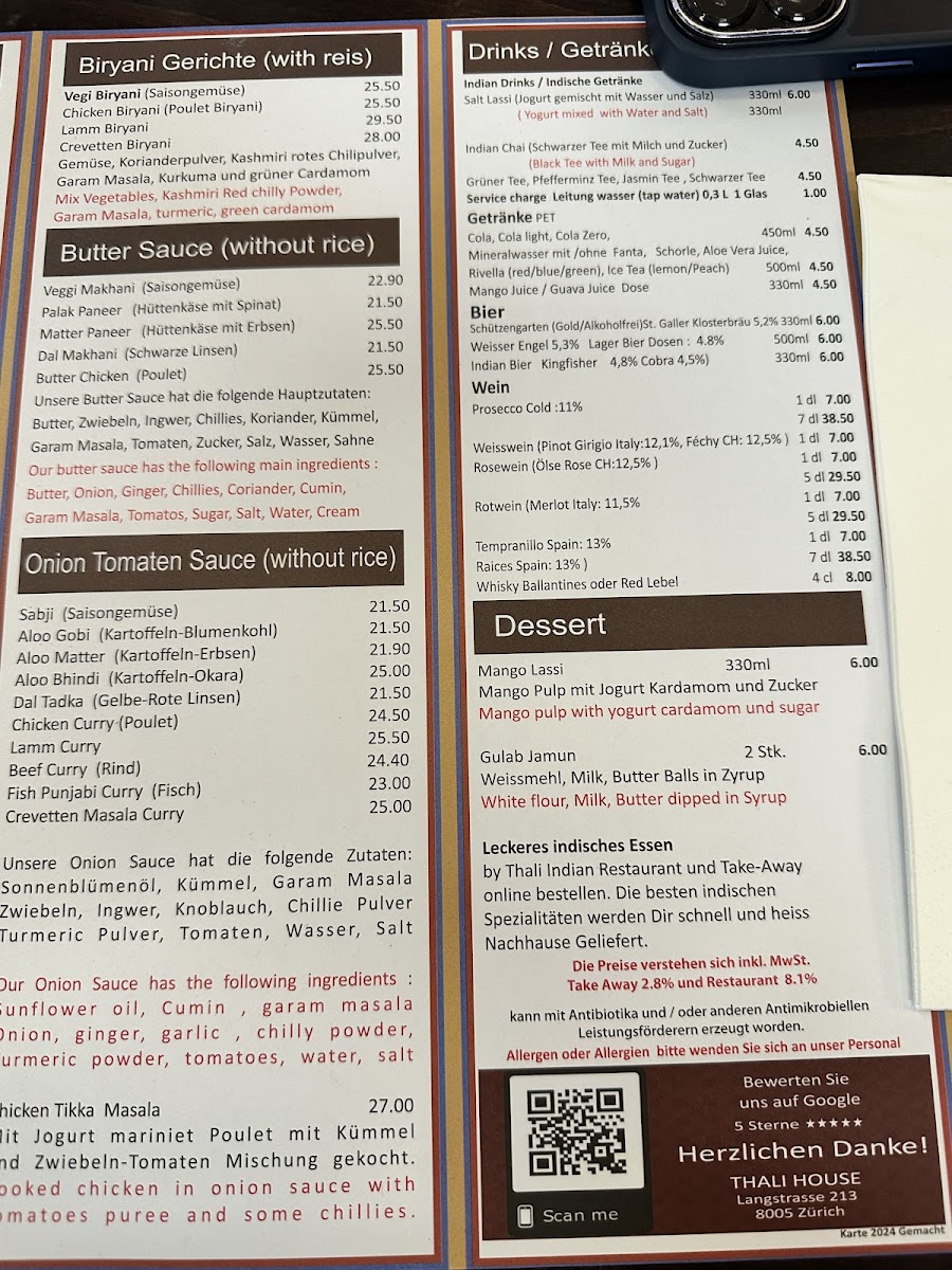 Menu Thali House-8