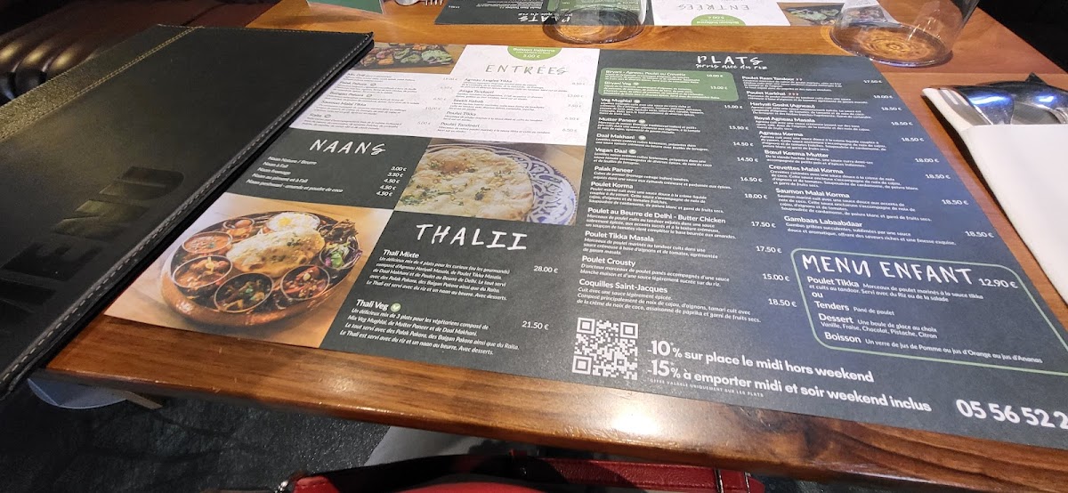 Menu Thalii Restaurant Indien & Bar-10
