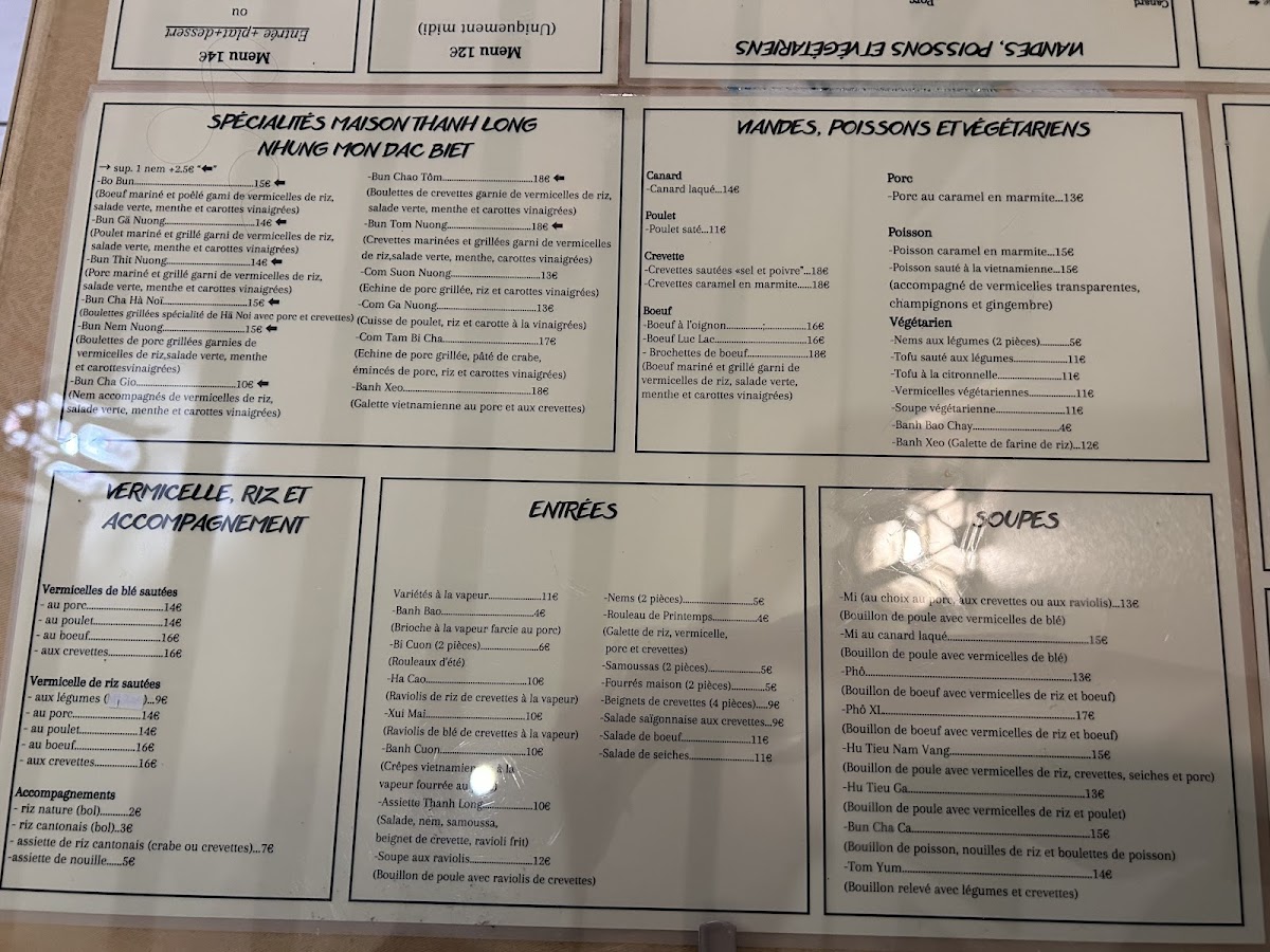 Menu Thanh Long Restaurant-1