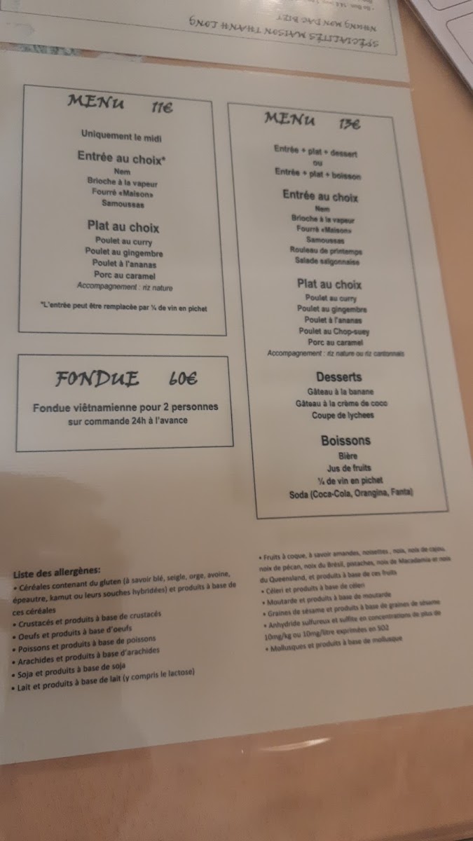 Menu Thanh Long Restaurant-7