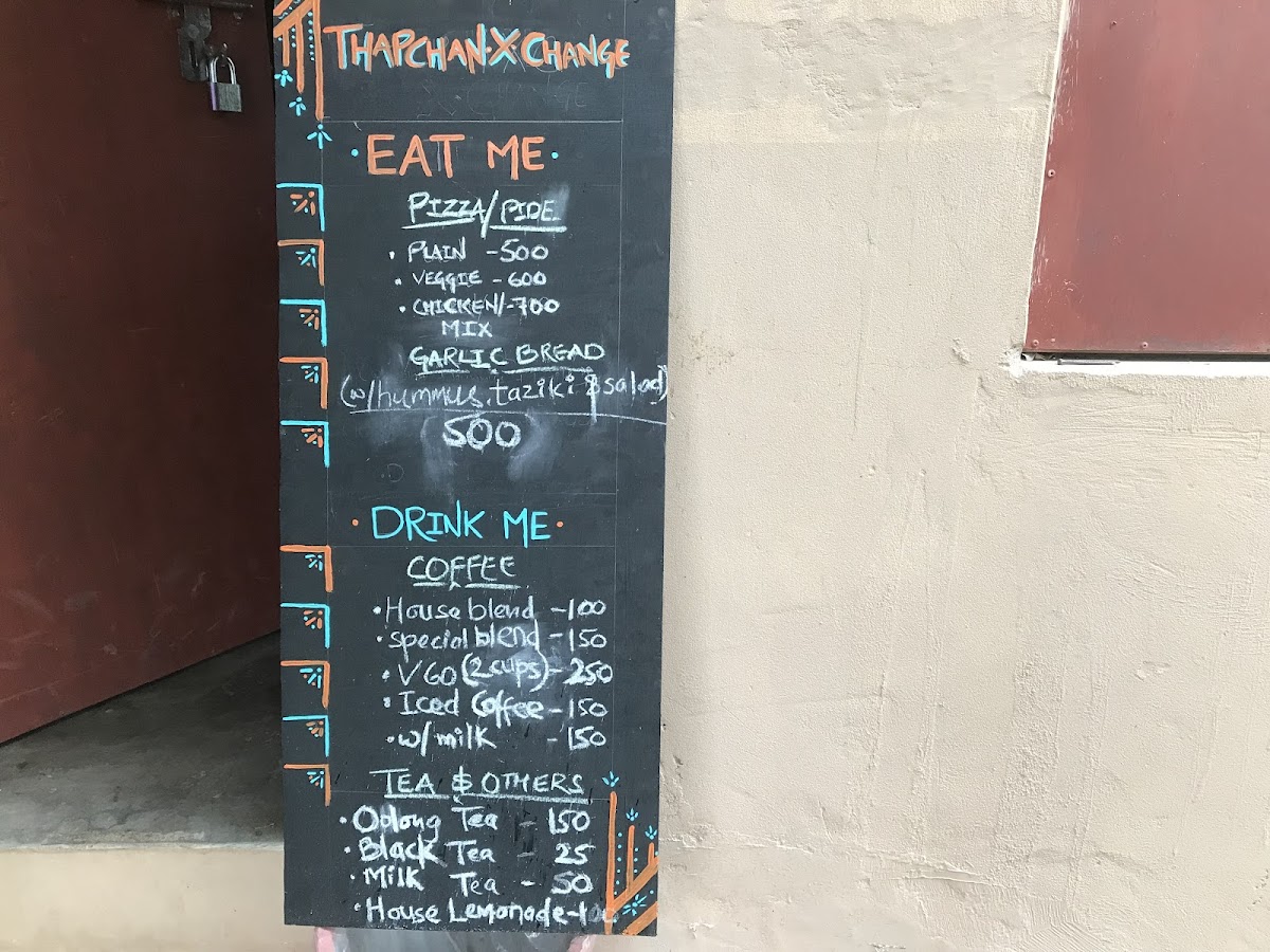 Menu Thapchan X Change-1