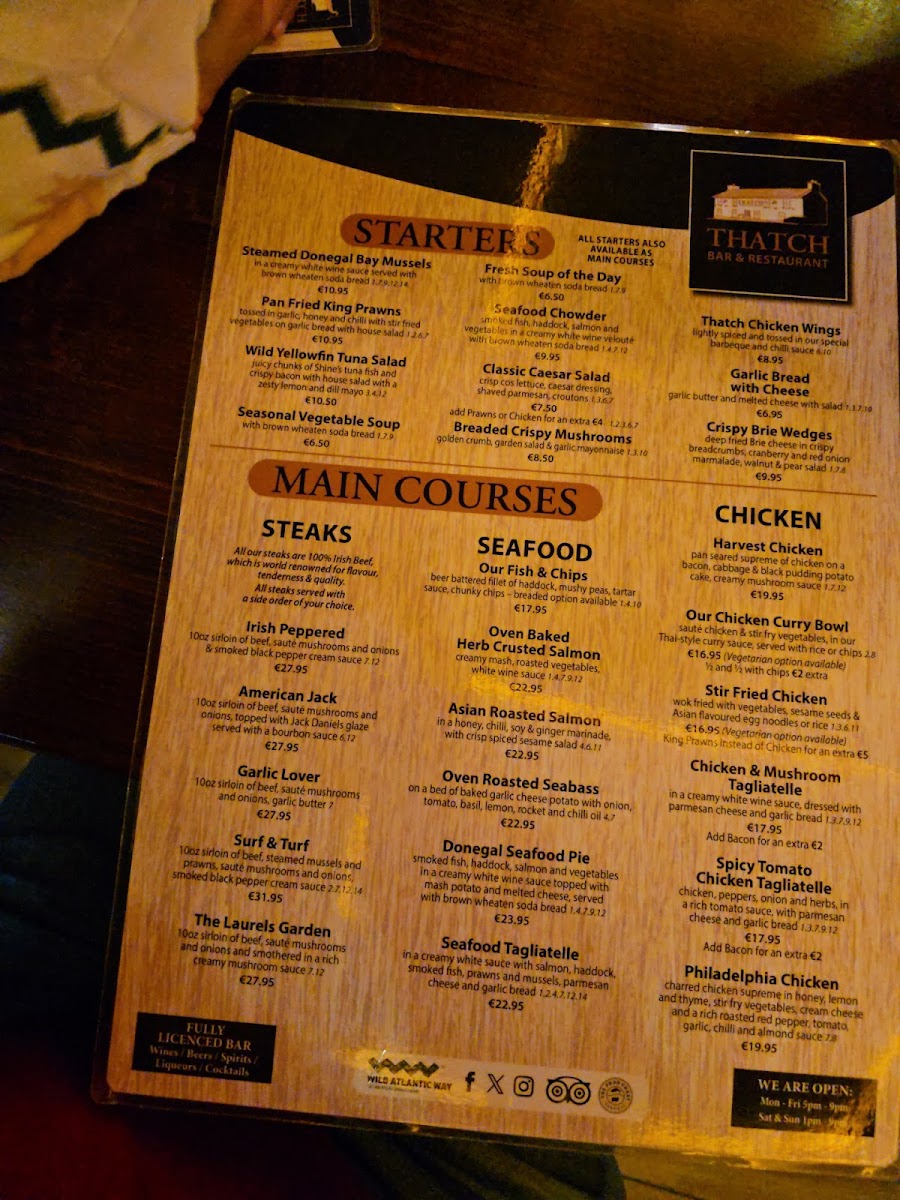 Menu Thatch Bar & Restaurant-8