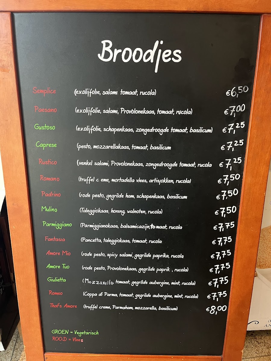 Menu That's Amore-1