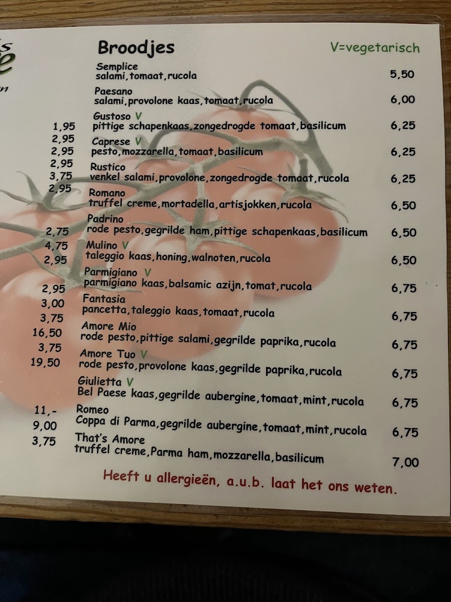 Menu That's Amore-4
