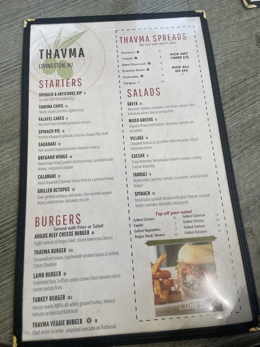 Menu Thavma Mediterranean Grill-1