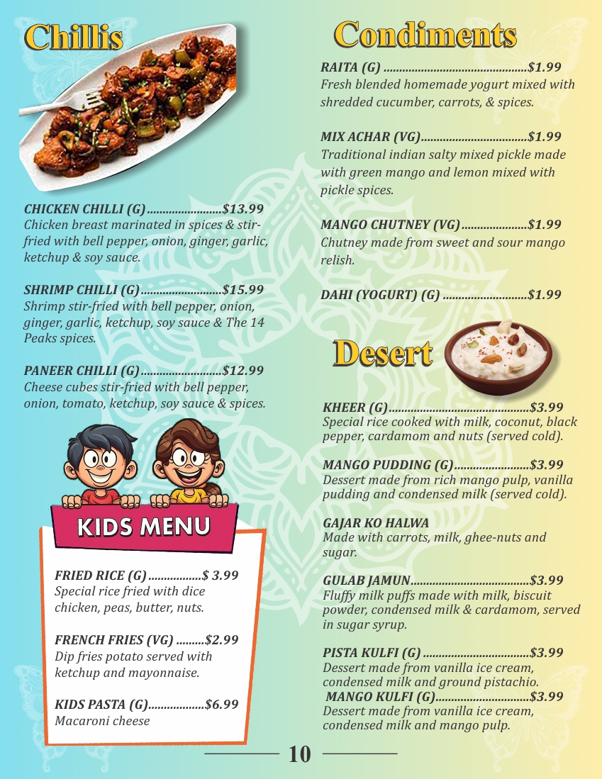 Menu The 14 Peaks-3