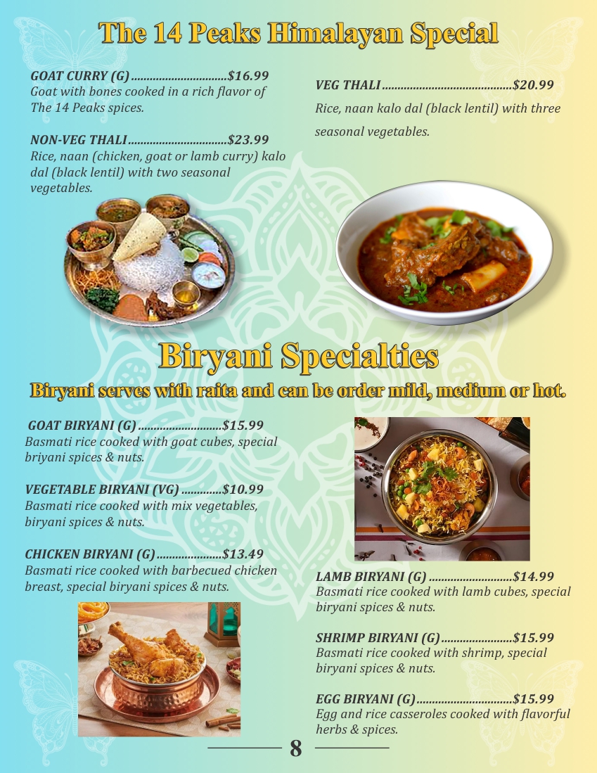 Menu The 14 Peaks-6