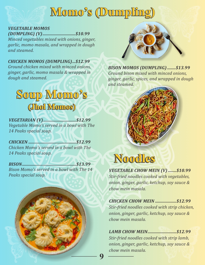 Menu The 14 Peaks-7