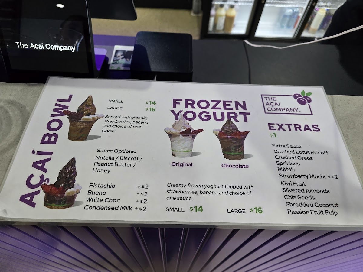 Menu The Açaì Company Pascoe Vale-3