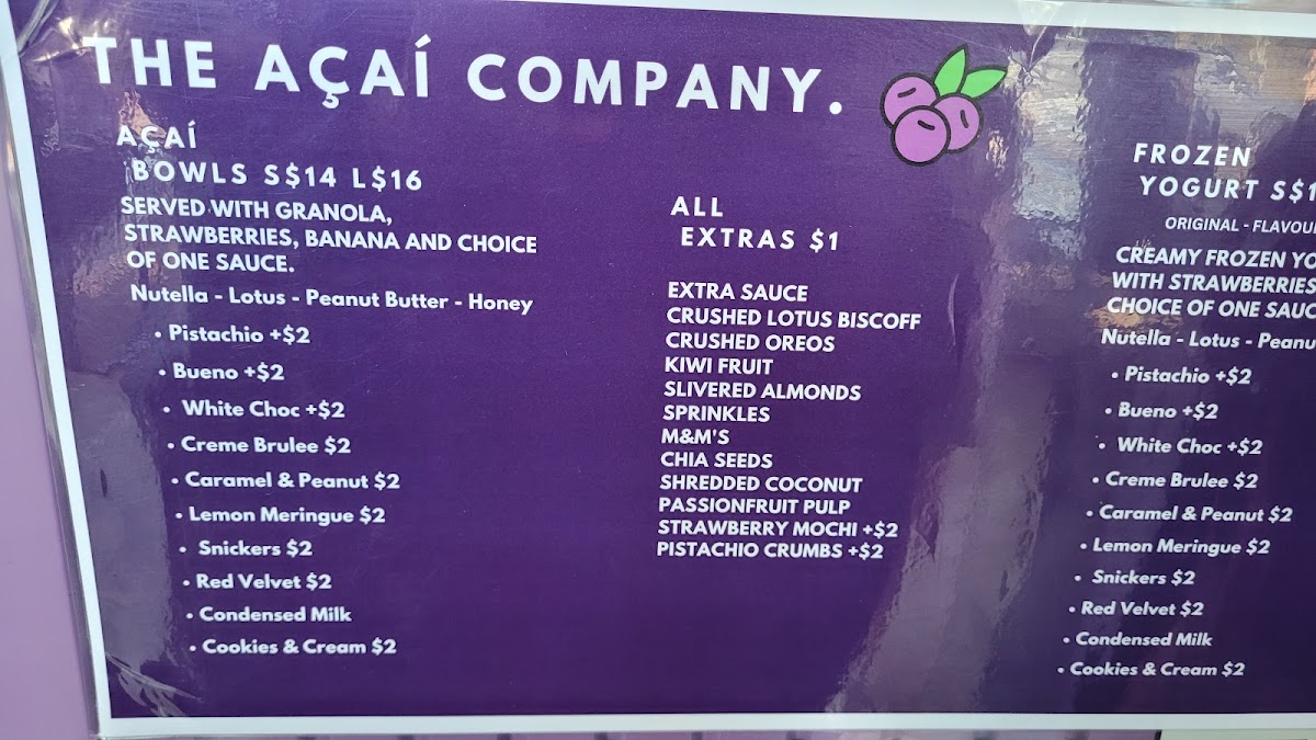 Menu The Açaì Company Pascoe Vale-5