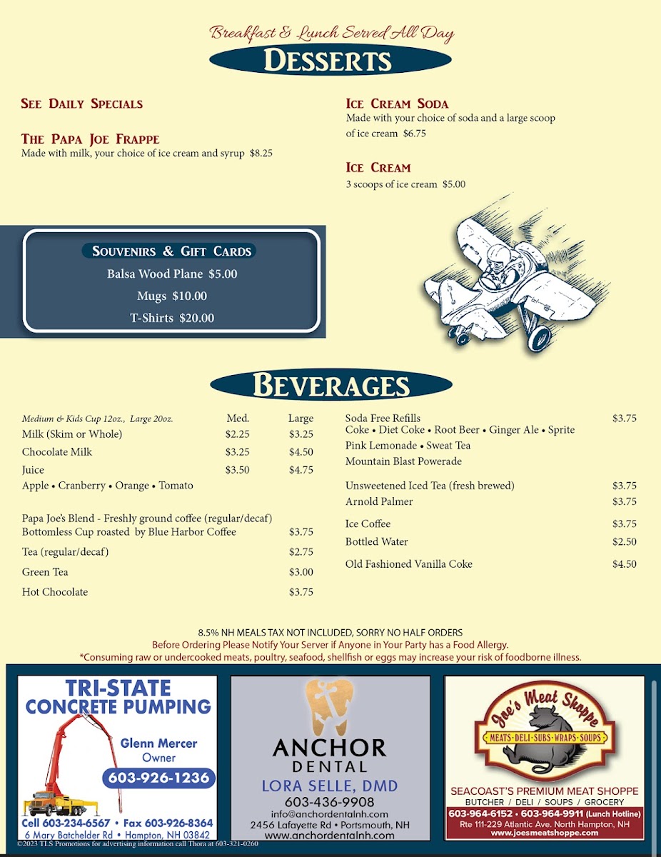 Menu The Airfield Cafe-7