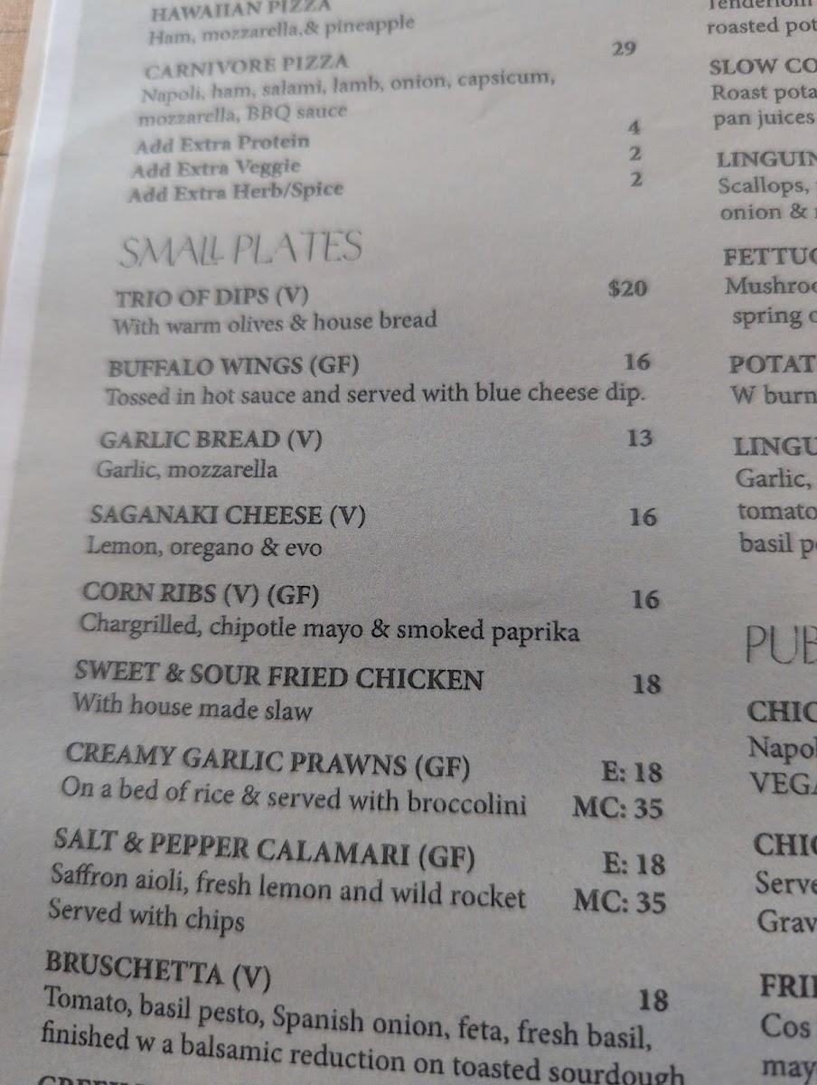 Menu The Amazing Grace-3