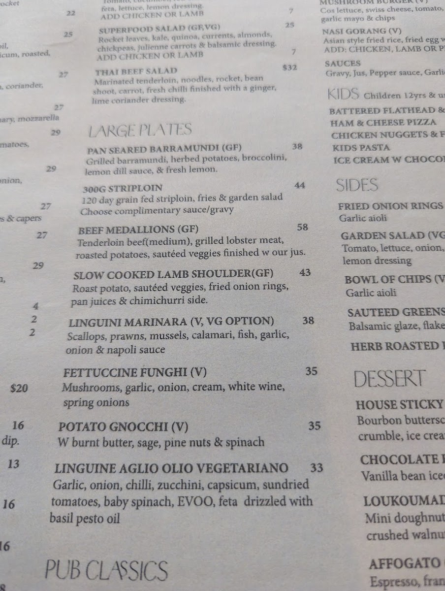 Menu The Amazing Grace-5