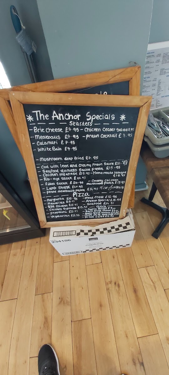 Menu The Anchor Swansea Marina-8