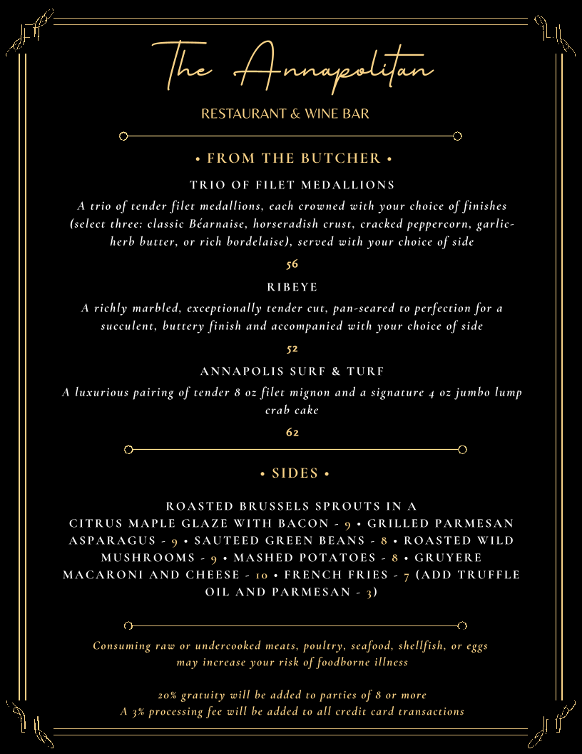Menu The Annapolitan-1
