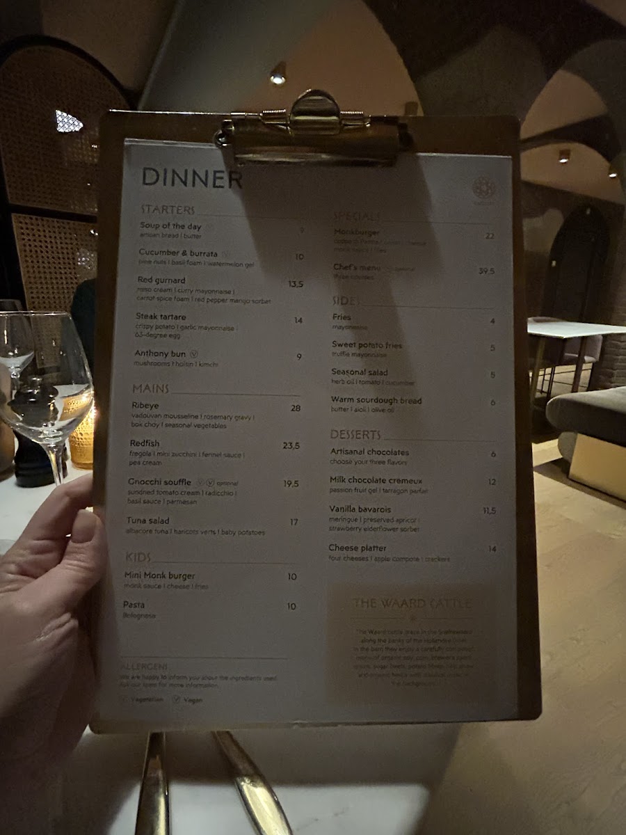 Menu The Anthony-1