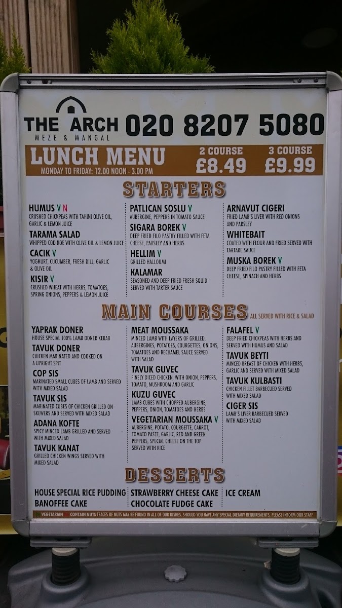 Menu The Arch Restaurant-10