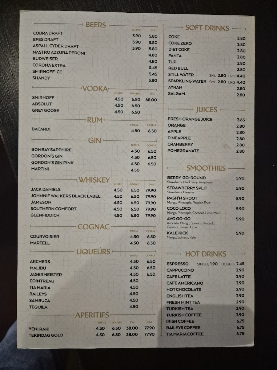 Menu The Arch Restaurant-2
