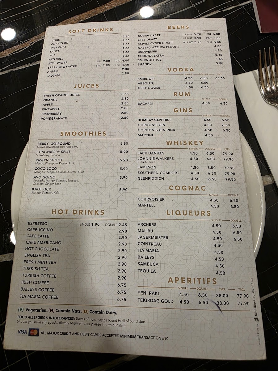 Menu The Arch Restaurant-4