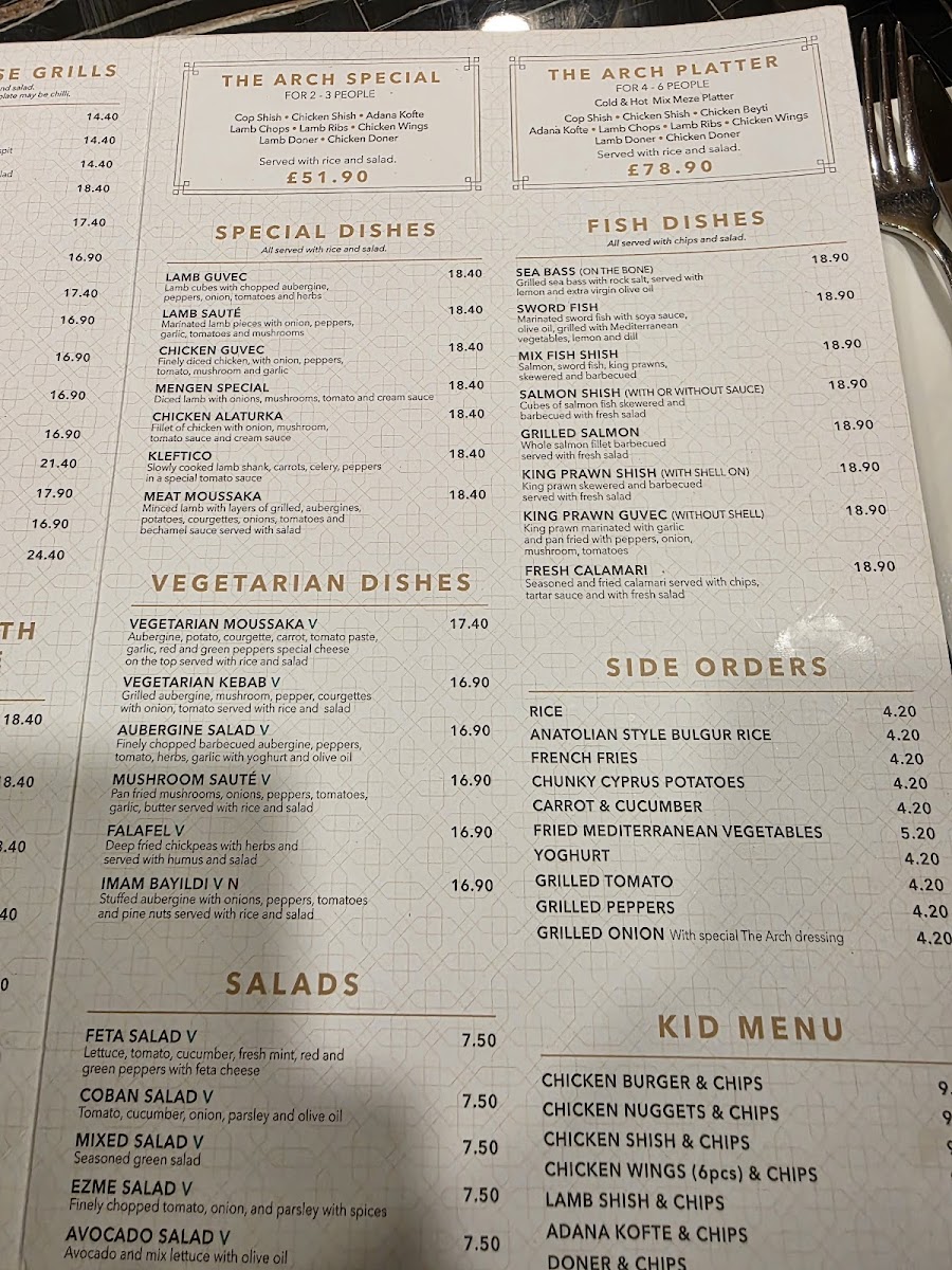 Menu The Arch Restaurant-5
