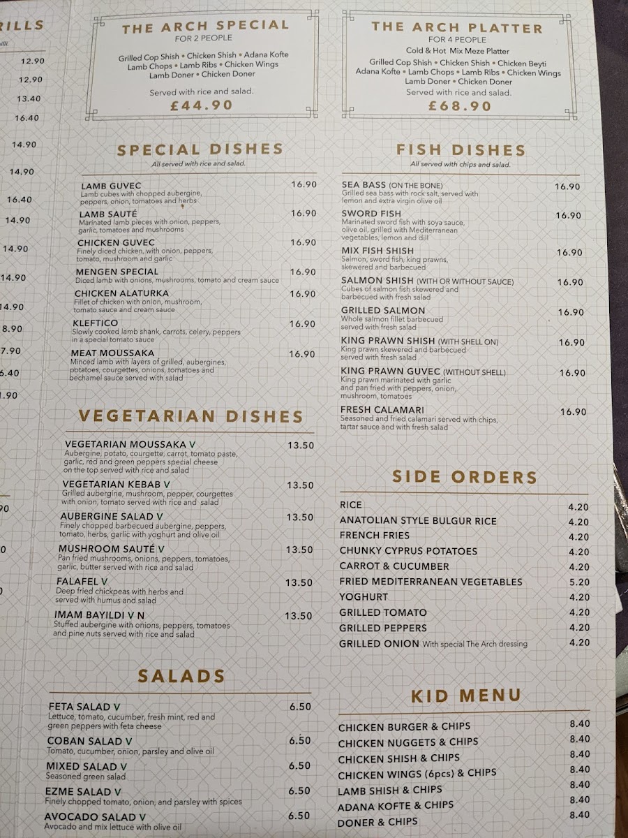 Menu The Arch Restaurant-9