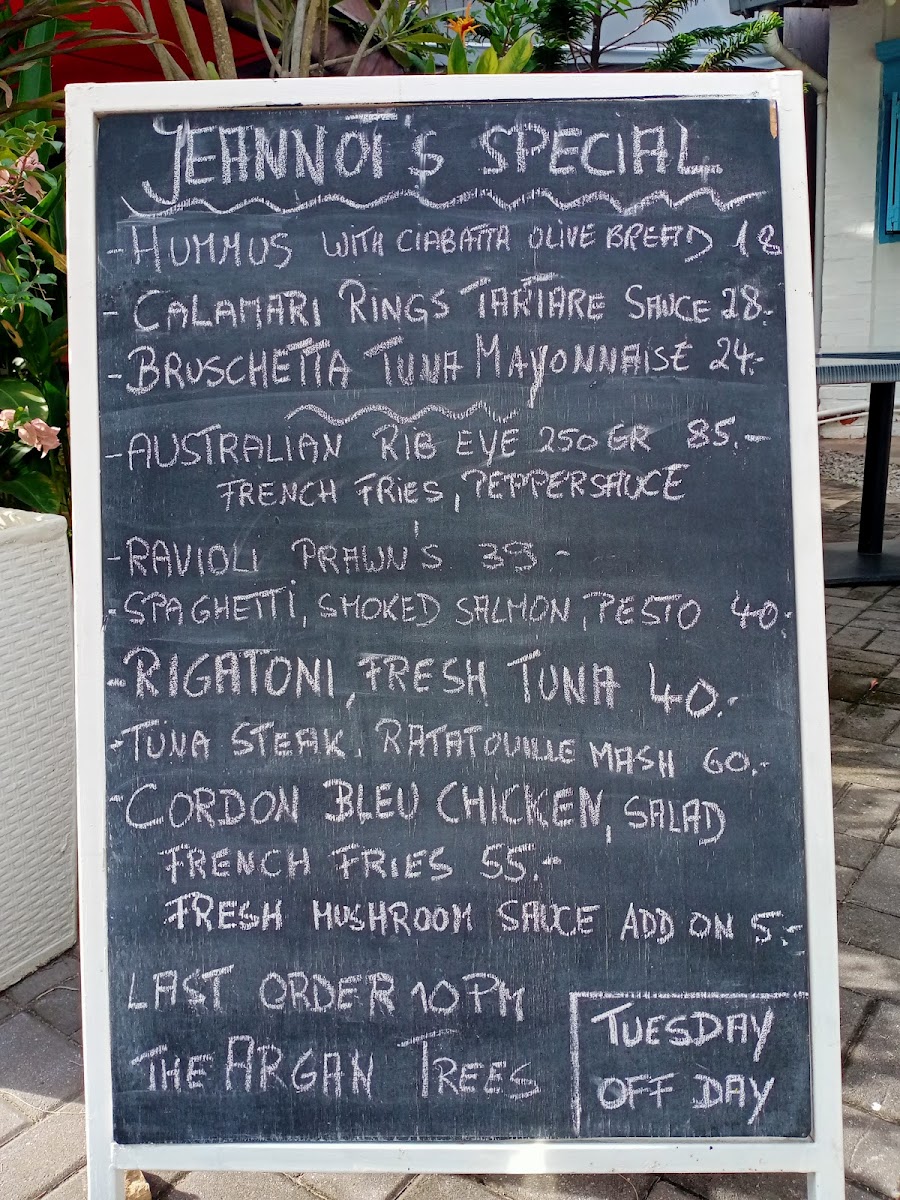 Menu The Argan Trees Langkawi-8