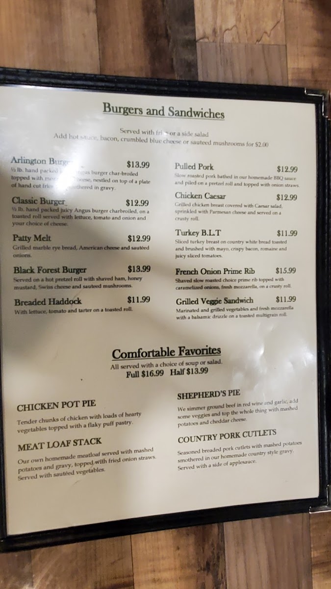 Menu The Arlington Gastropub-3