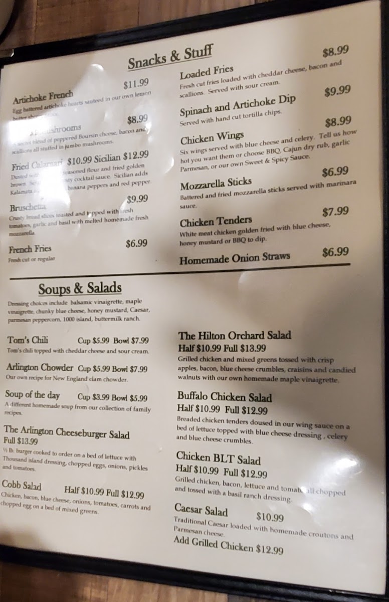 Menu The Arlington Gastropub-5