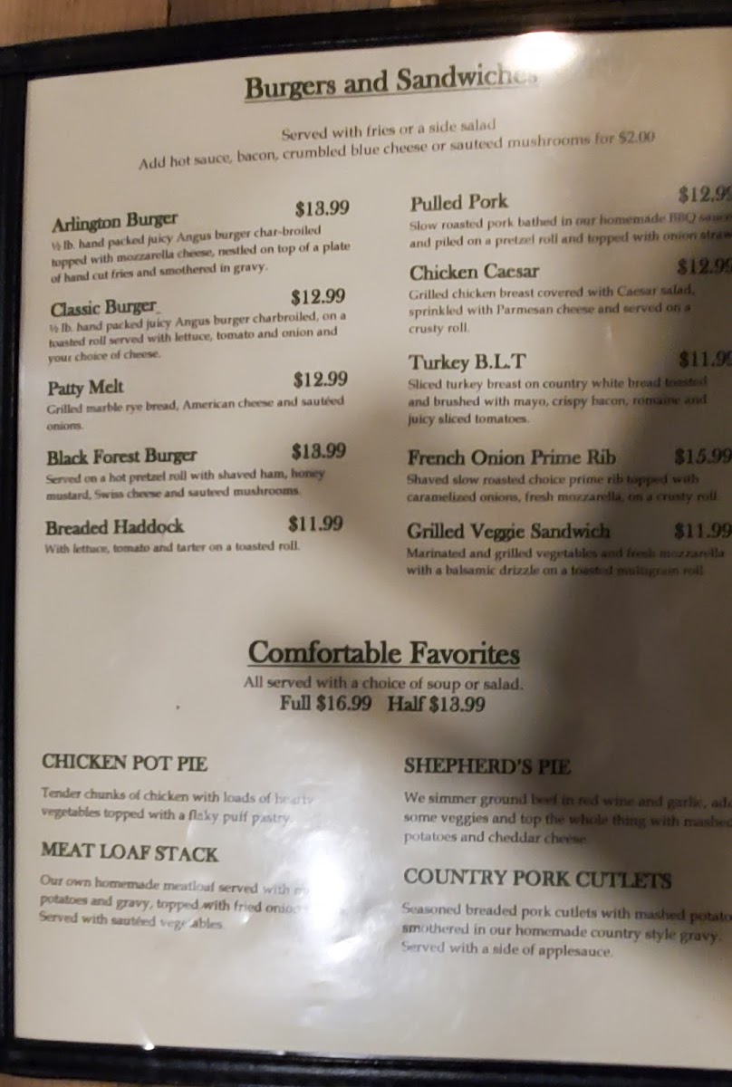 Menu The Arlington Gastropub-6