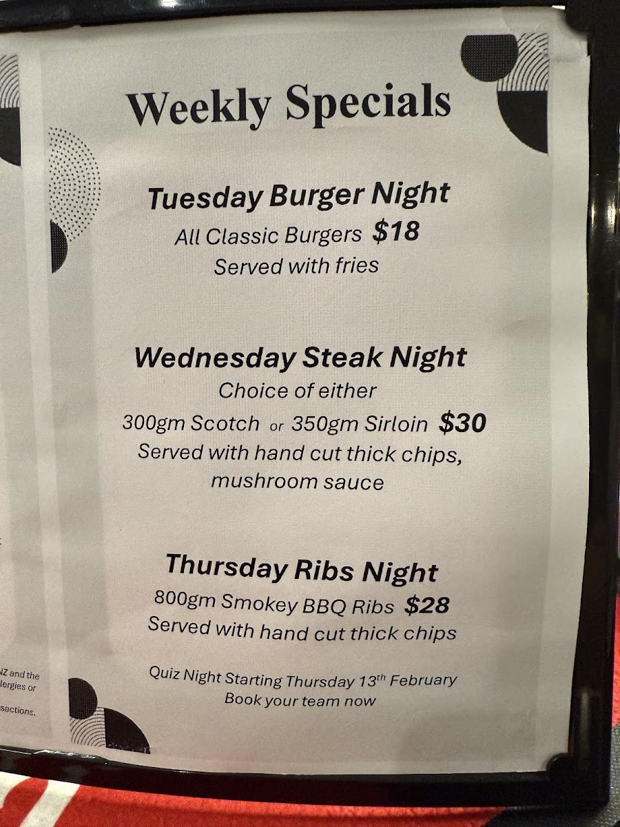 Menu The Attic Bar & Restaurant-2