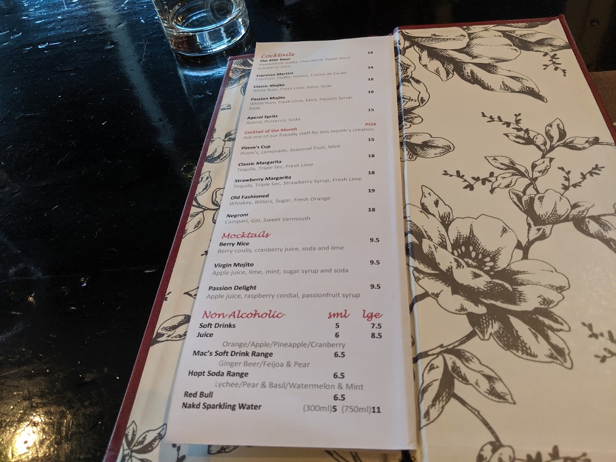 Menu The Attic Bar & Restaurant-7