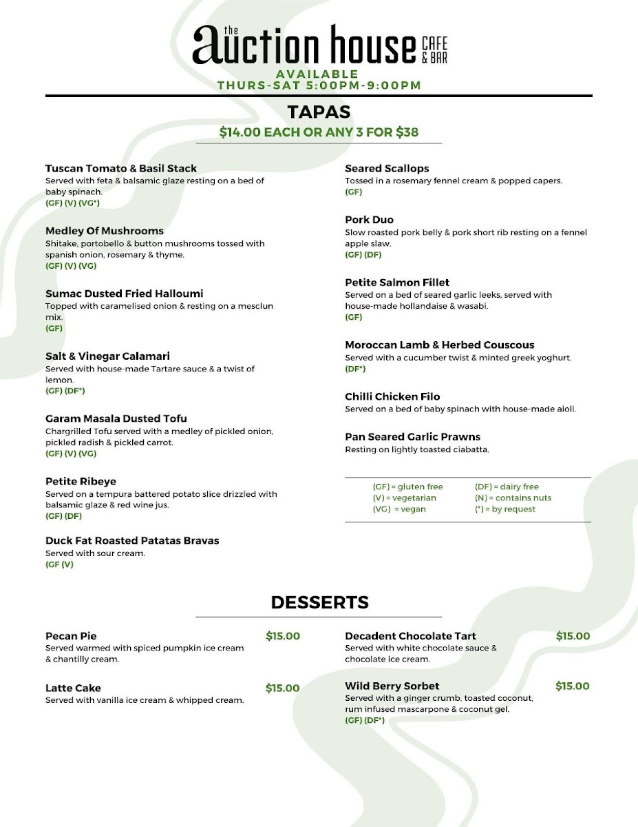 Menu The Auction House-4