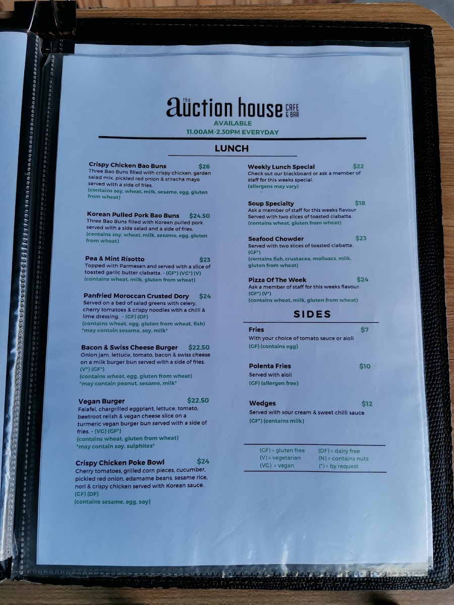 Menu The Auction House-7
