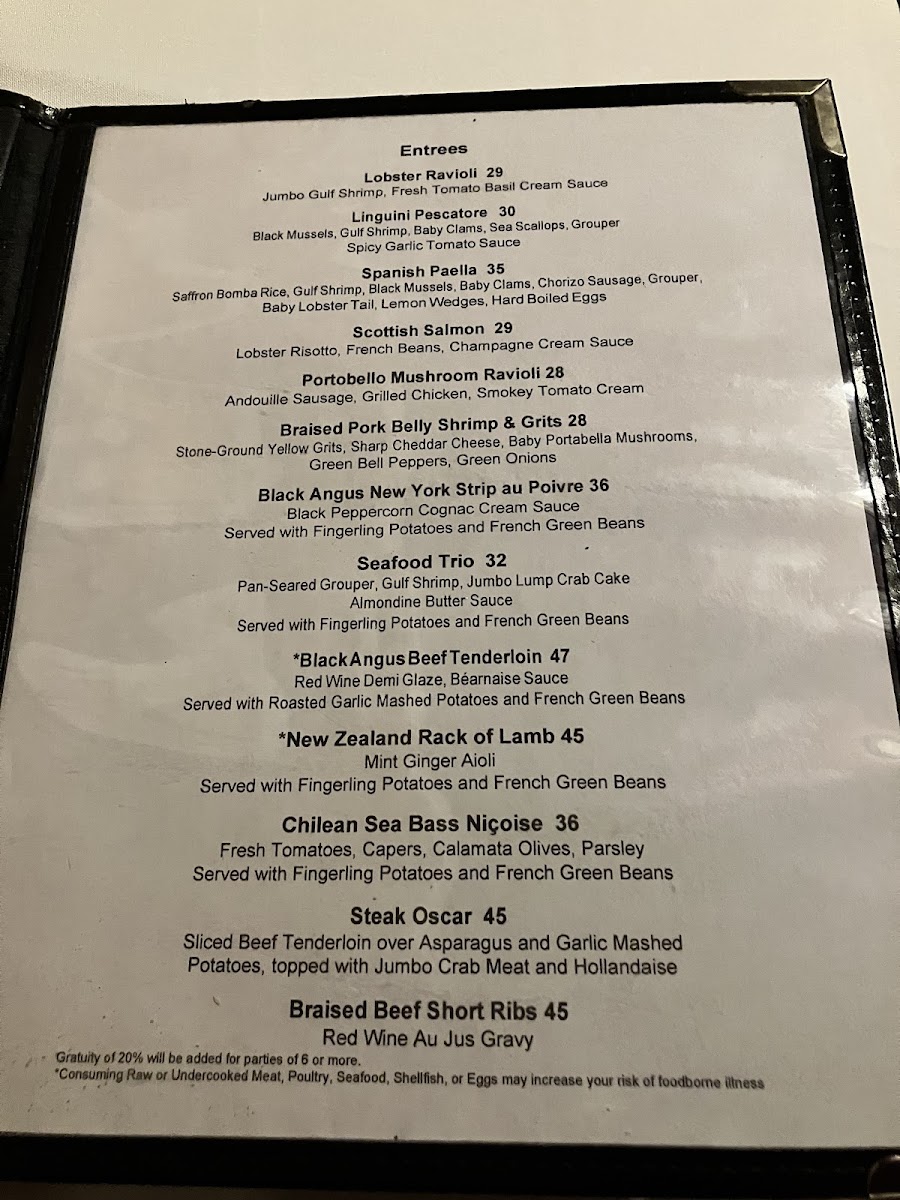 Menu The Back Burner Restaurant-2