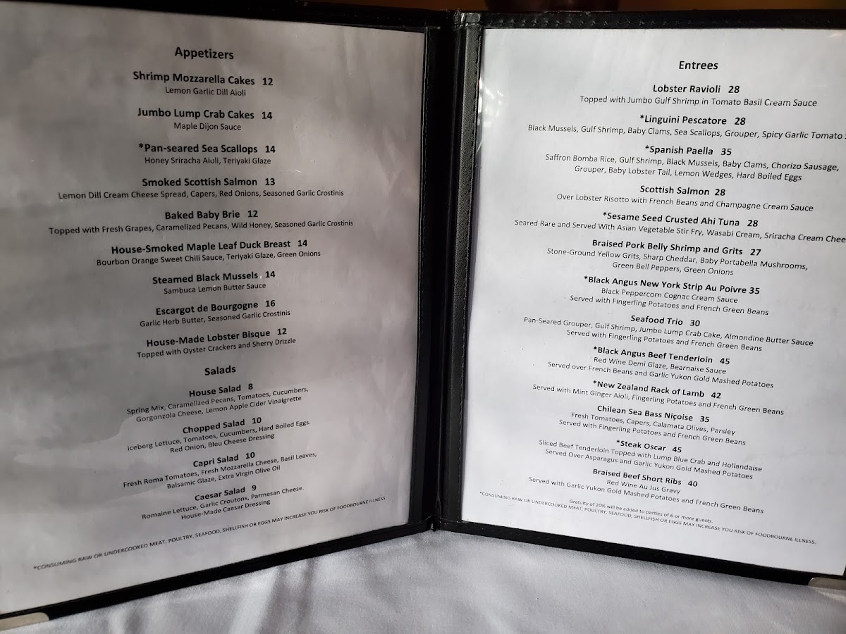 Menu The Back Burner Restaurant-8