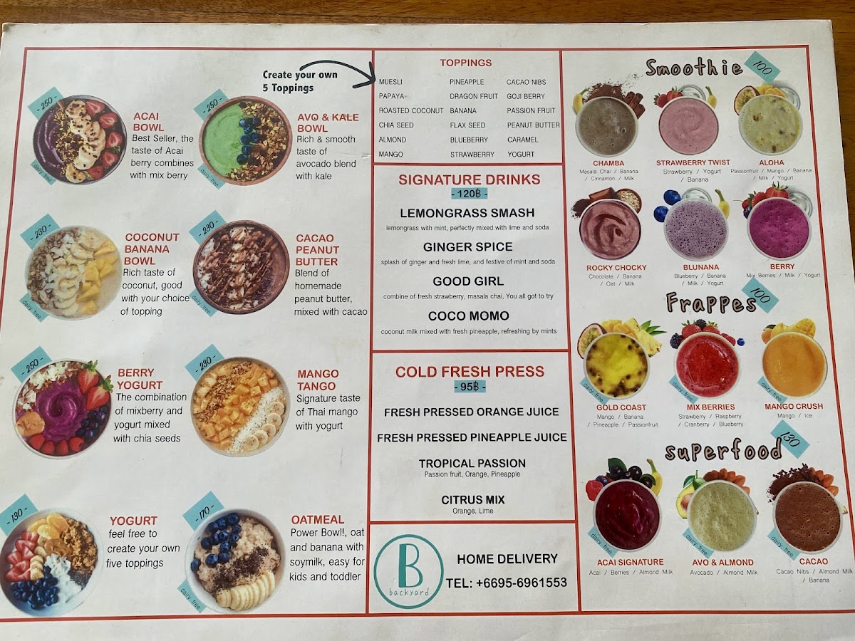 Menu The Backyard-1