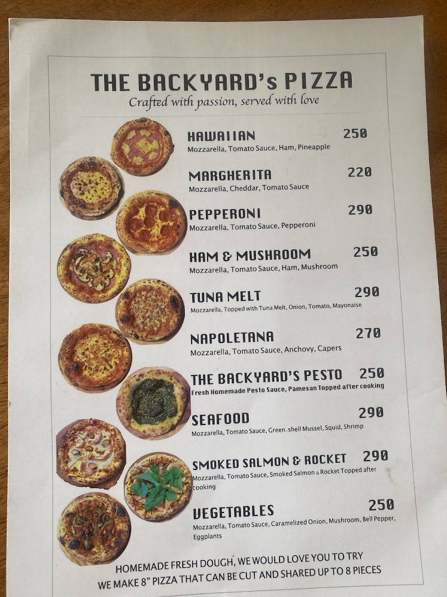 Menu The Backyard-4