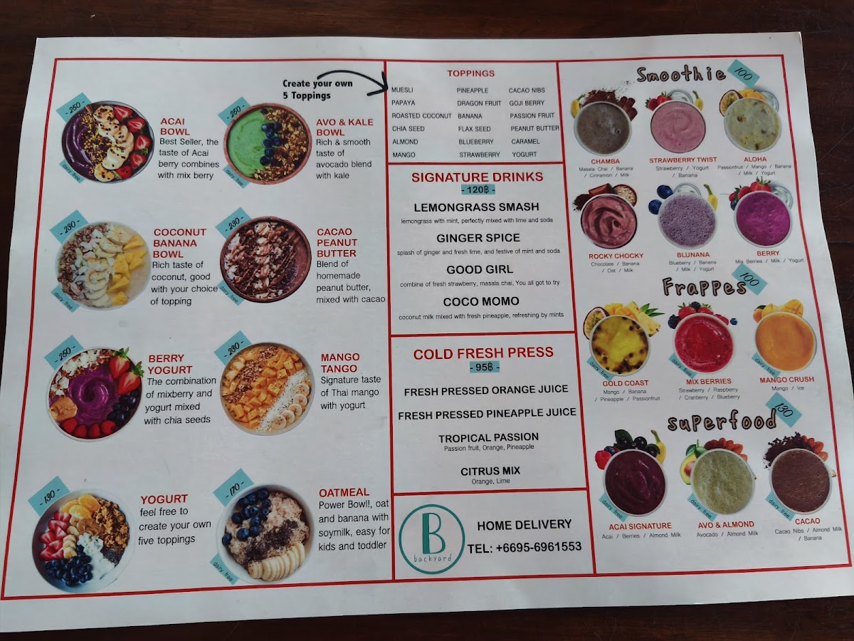 Menu The Backyard-5