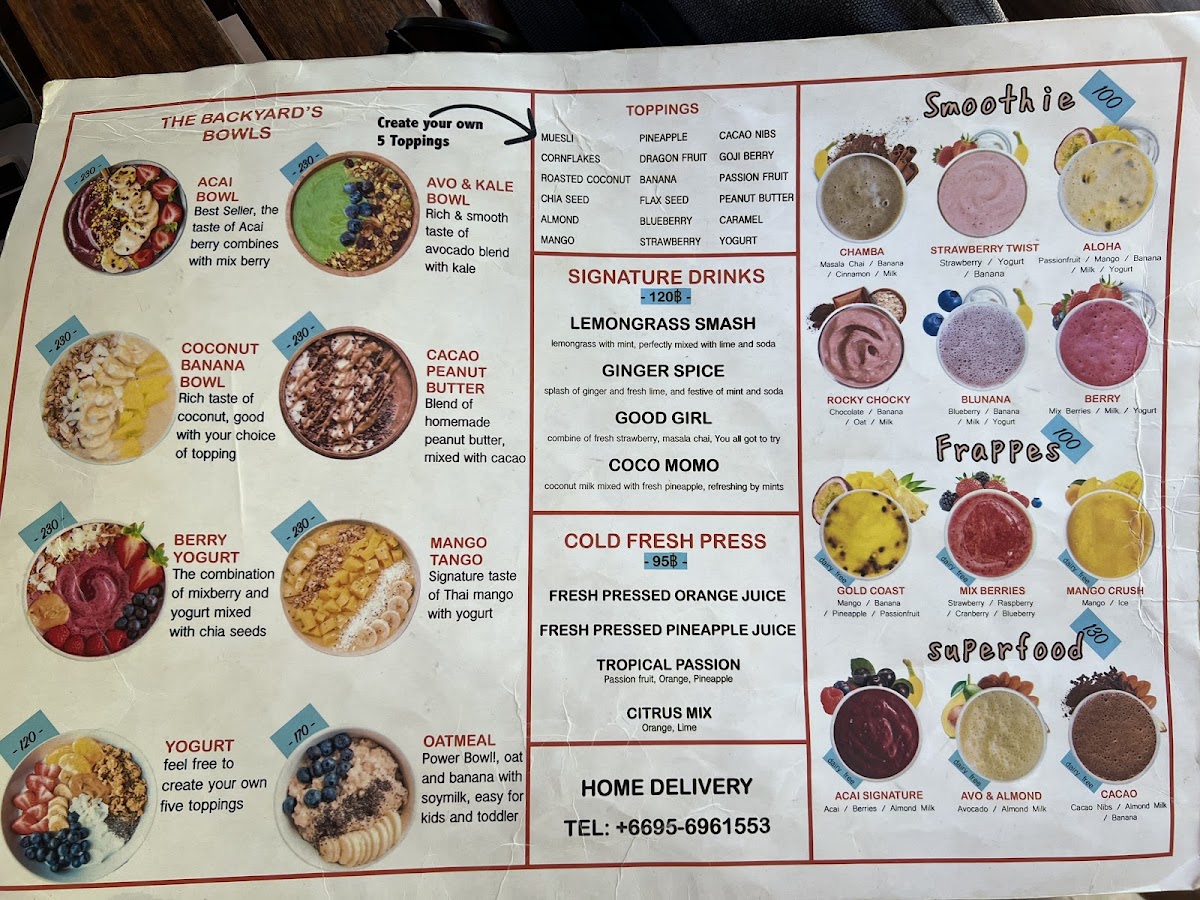 Menu The Backyard-7