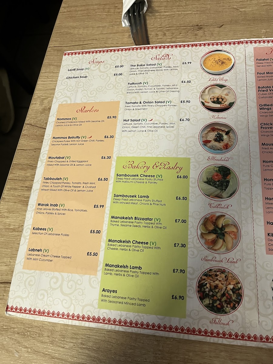 Menu The Bake One (Lebanese Restaurant Gosforth)-10