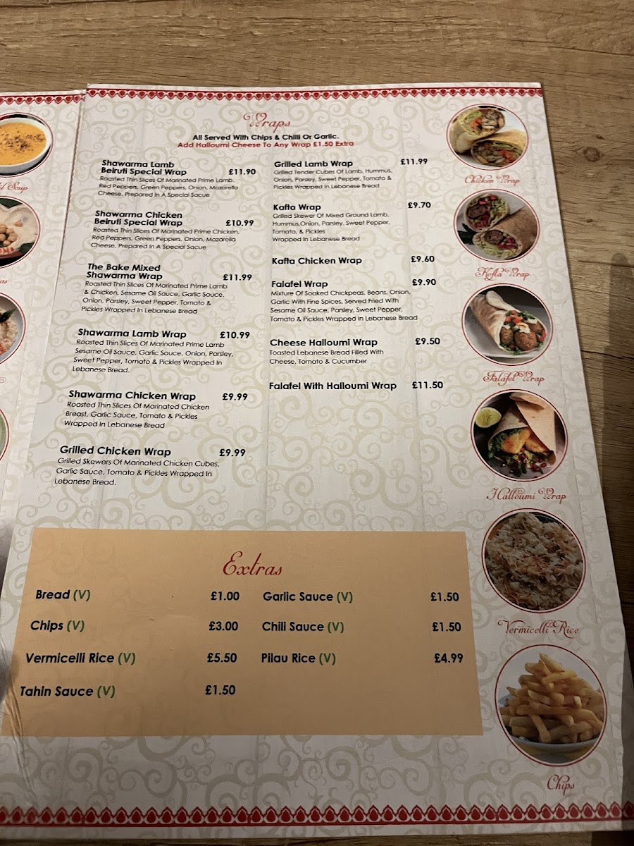 Menu The Bake One (Lebanese Restaurant Gosforth)-5