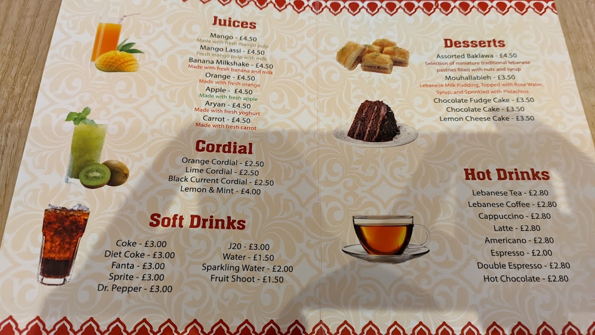 Menu The Bake One (Lebanese Restaurant Gosforth)-6